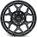 4P06 20x9 Gloss Black w/ Brushed Face & Tinted Clear WHEELS