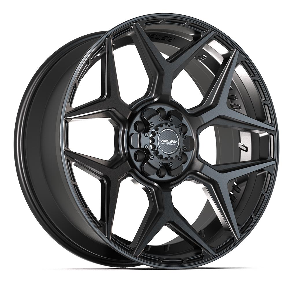 4P06 22x9 Satin Black WHEELS