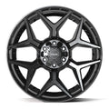 4P06 22x9 Gloss Black w/ Brushed Face & Tinted Clear WHEELS