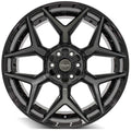4P06 22x10 Gloss Black w/ Brushed Face & Tinted Clear WHEELS