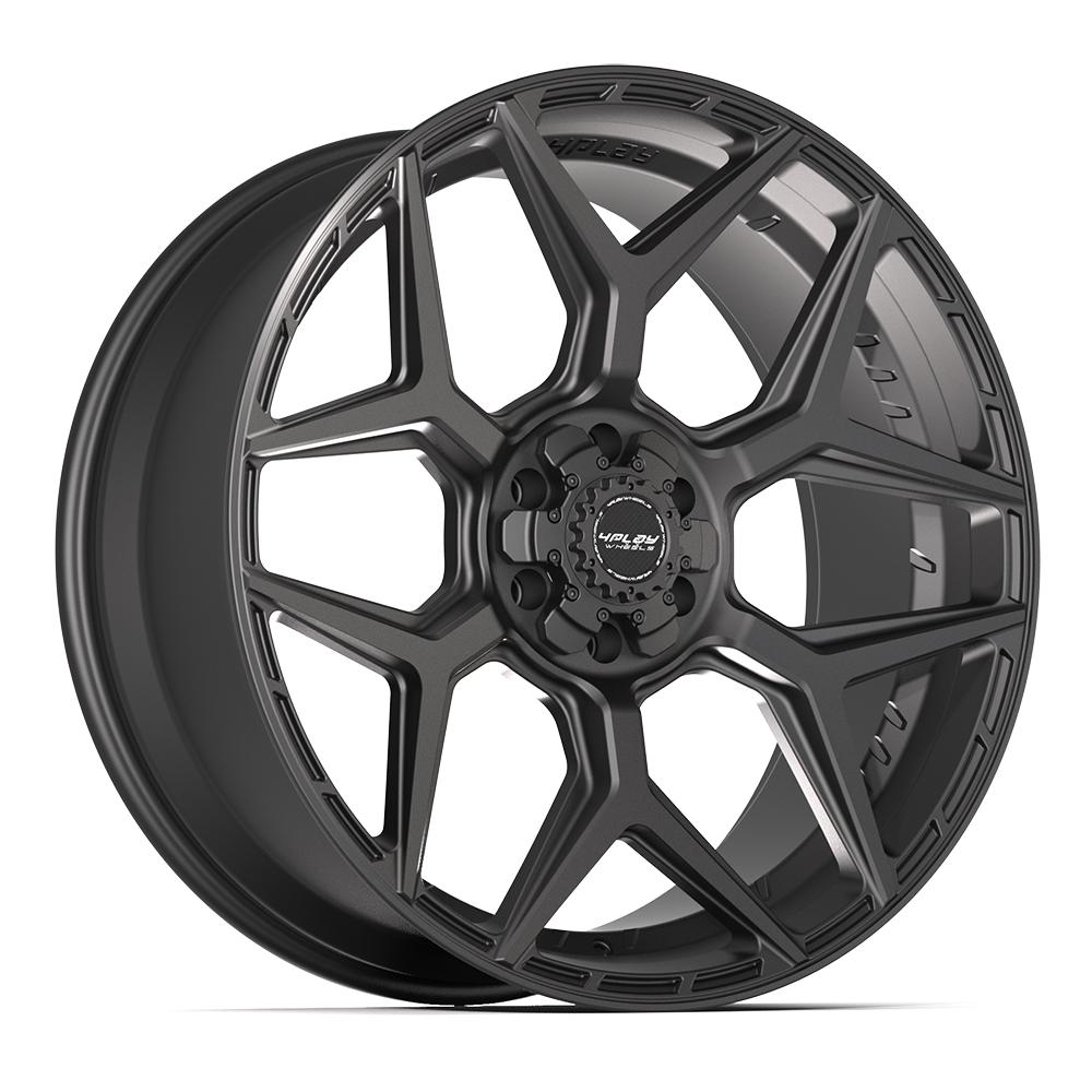 4P06 24x10 Satin Black WHEELS