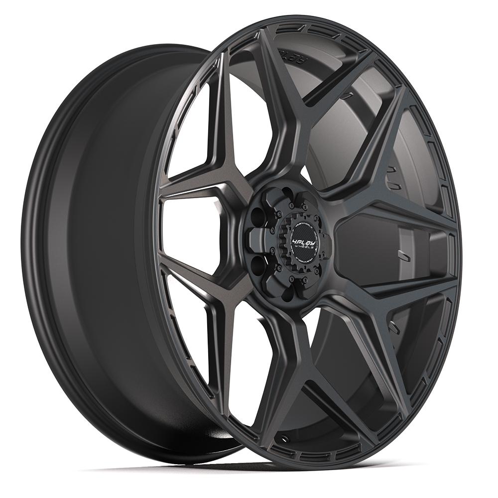 4P06 24x10 Satin Black WHEELS