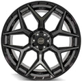 4P06 24x12 Gloss Black w/ Brushed Face & Tinted Clear WHEELS