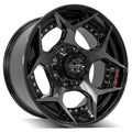4PLAY Wheel for Ford 4P50 Brushed Black Rim