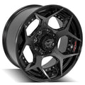 4PLAY Wheel for Ford 4P50 Brushed Black Rim