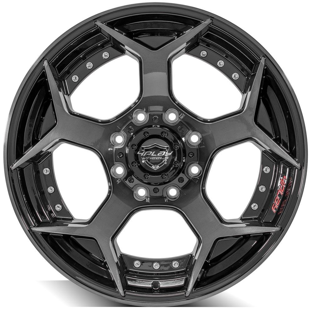 4PLAY Wheel for Ford 4P50 Brushed Black Rim