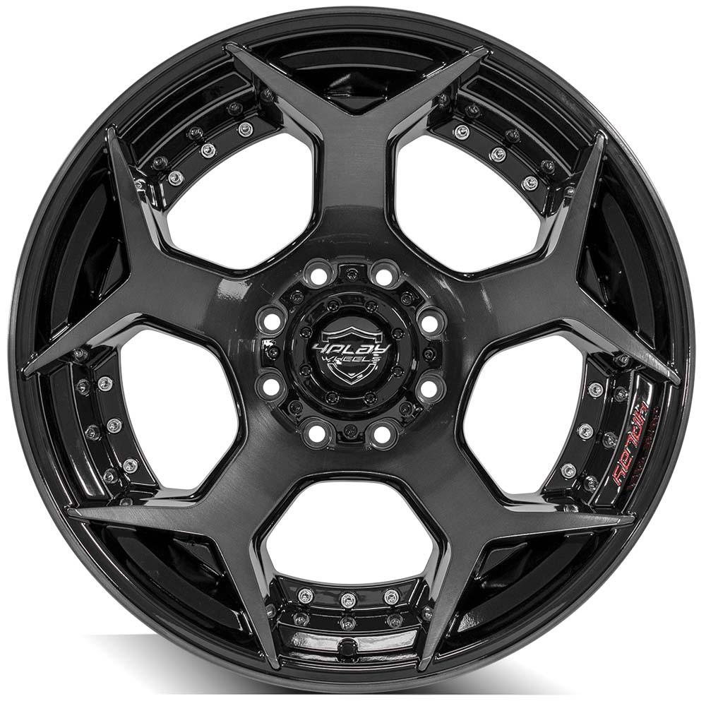 4PLAY Wheel for Ford 4P50 Brushed Black Rim