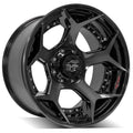 4PLAY Wheel for Ford 4P50 Brushed Black Rim