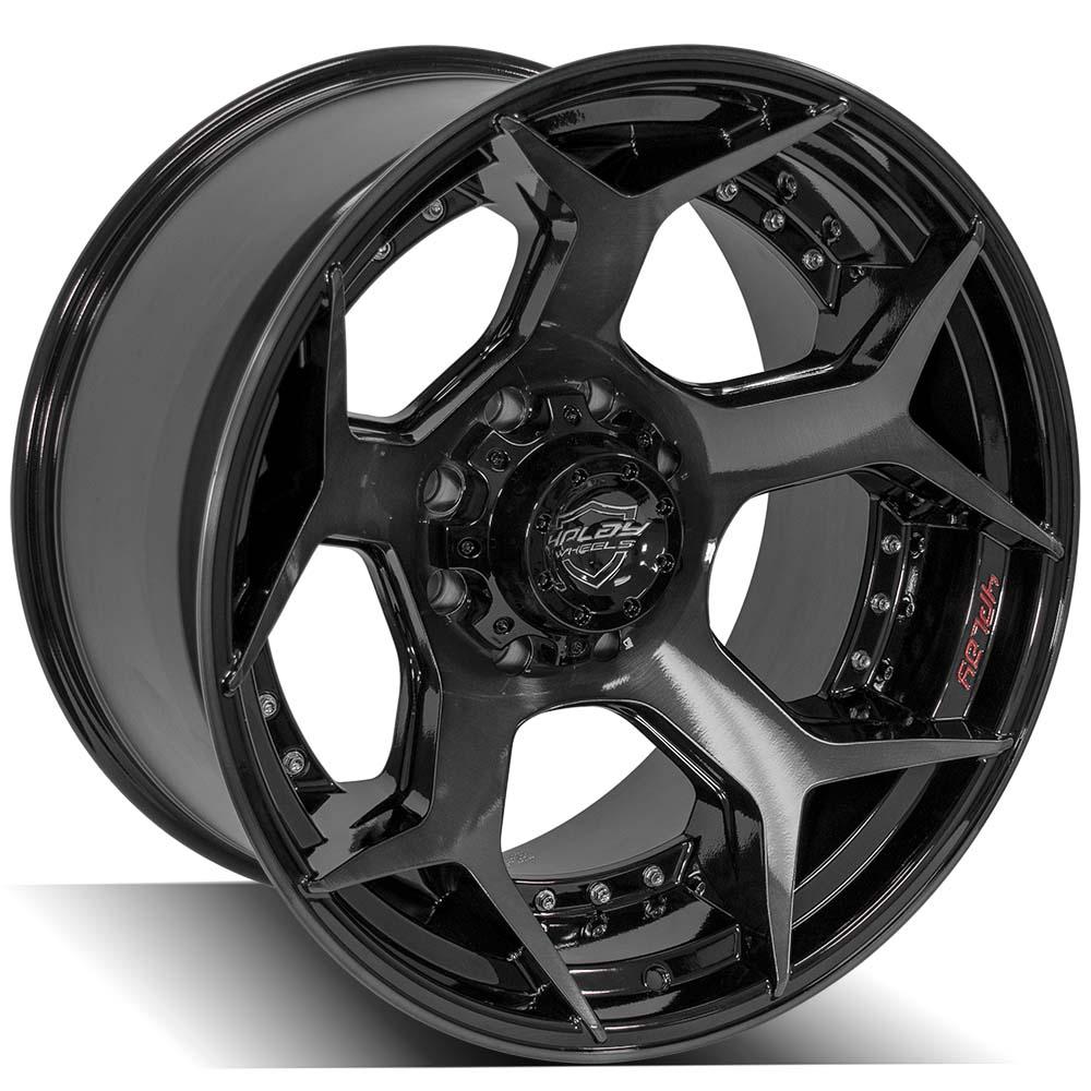 4PLAY Wheel for Ford 4P50 Brushed Black Rim