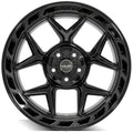 4P55 20x10 Gloss Black w/ Brushed Face & Tinted Clear WHEELS