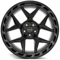 4P55 22x10 Gloss Black w/ Brushed Face & Tinted Clear WHEELS