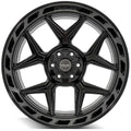 4P55 22x10 Gloss Black w/ Brushed Face & Tinted Clear WHEELS