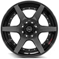 4PLAY Wheel for Ford 4P60 Brushed Black Rim