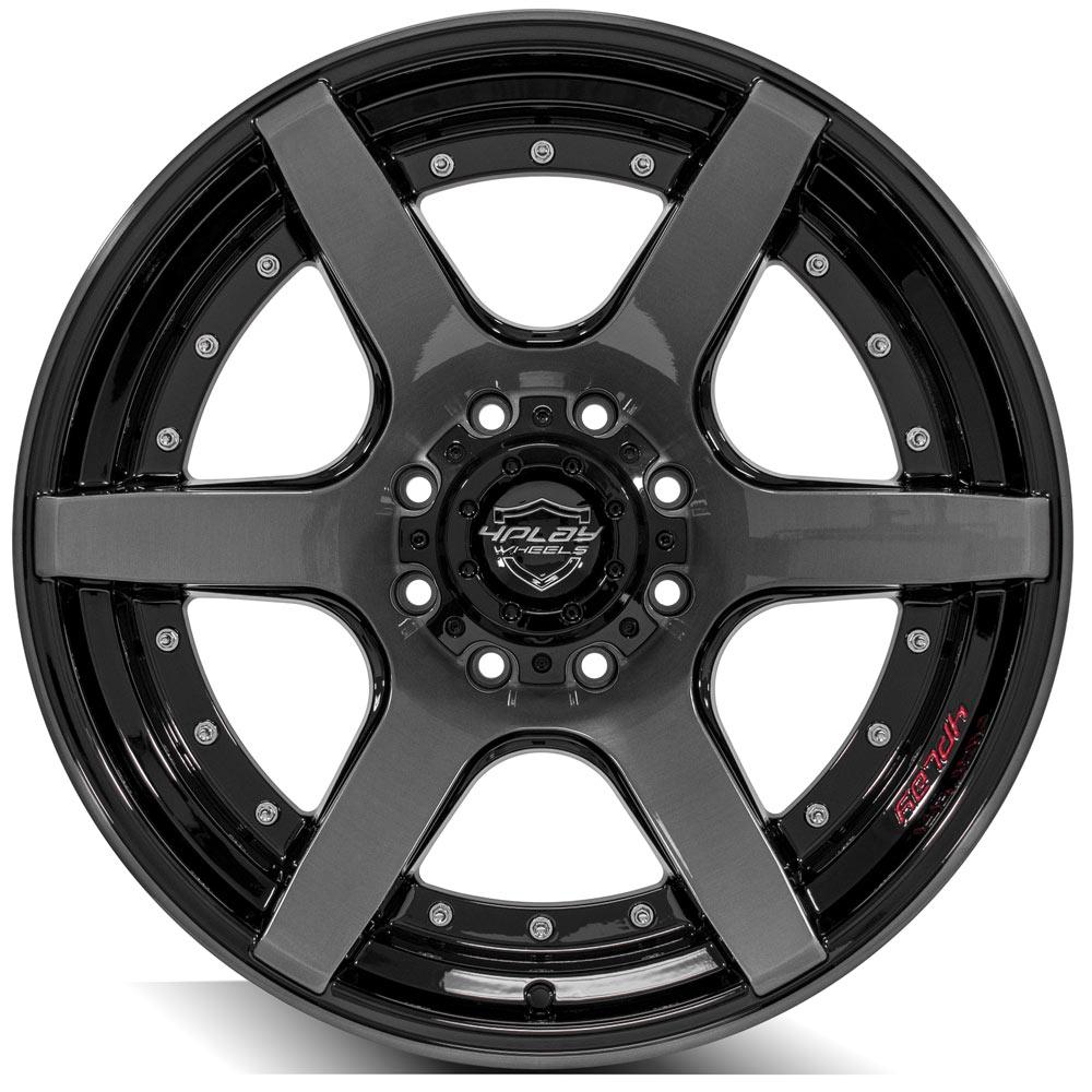 4PLAY Wheel for Ford 4P60 Brushed Black Rim