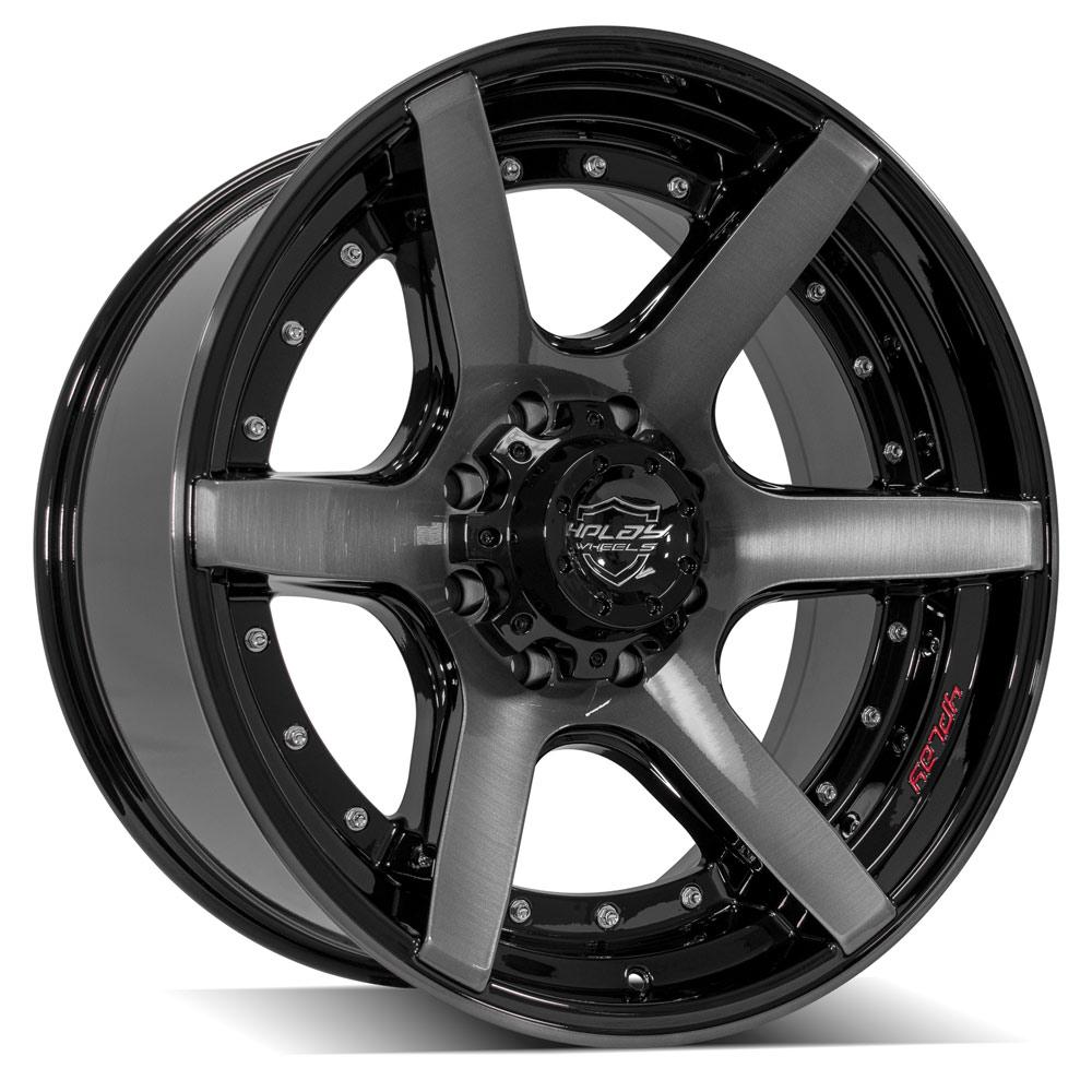 4PLAY Wheel for Ford 4P60 Brushed Black Rim