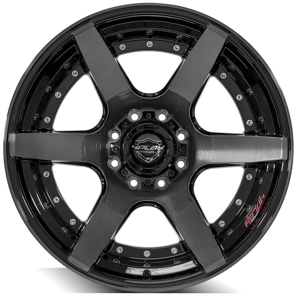 4PLAY Wheel for Ford 4P60 Brushed Black Rim
