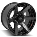 4PLAY Wheel for Ford 4P60 Brushed Black Rim