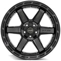 4P63 20x10 Gloss Black w/ Brushed Face & Tinted Clear WHEELS