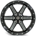 4P63 22x10 Gloss Black w/ Brushed Face & Tinted Clear WHEELS