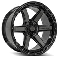 4P63 22x10 Gloss Black w/ Brushed Face & Tinted Clear WHEELS