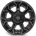4PLAY Wheel for GM-Ford-Lincoln-Nissan-Toyota 4P70 Brushed Black