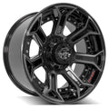 4PLAY Wheel for GM-Ford-Lincoln-Nissan-Toyota 4P70 Brushed Black