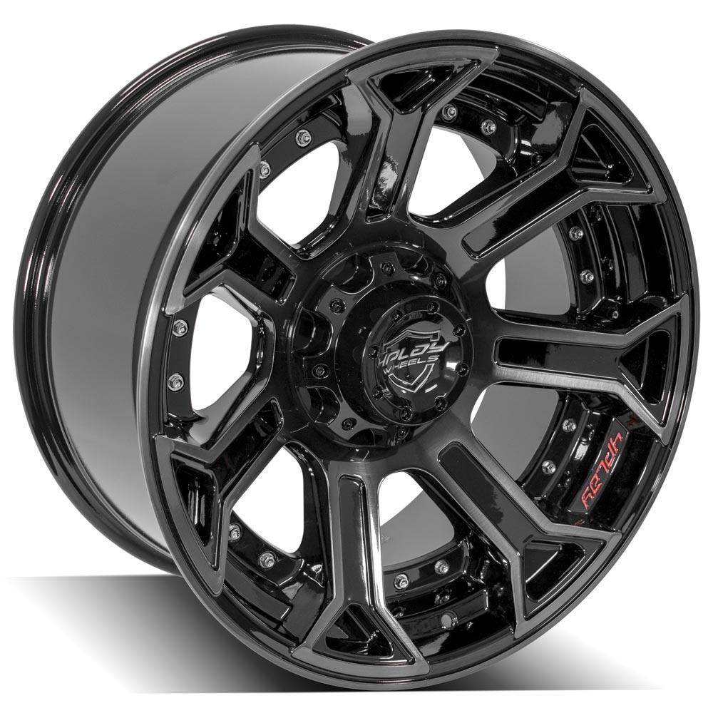 4PLAY Wheel for GM-Ford-Lincoln-Nissan-Toyota 4P70 Brushed Black