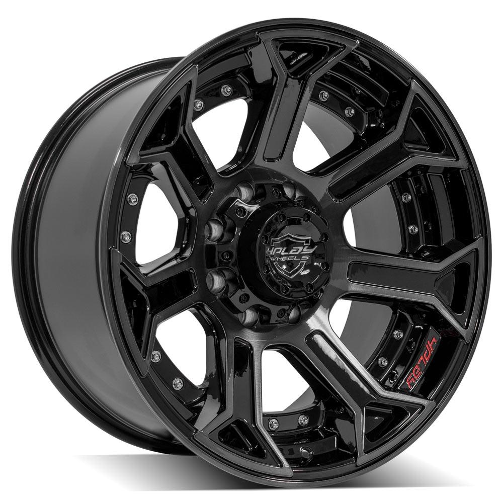4PLAY Wheel for Chevy-GMC 4P70 Brushed Black Rim