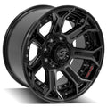 4PLAY Wheel for Chevy-GMC 4P70 Brushed Black Rim