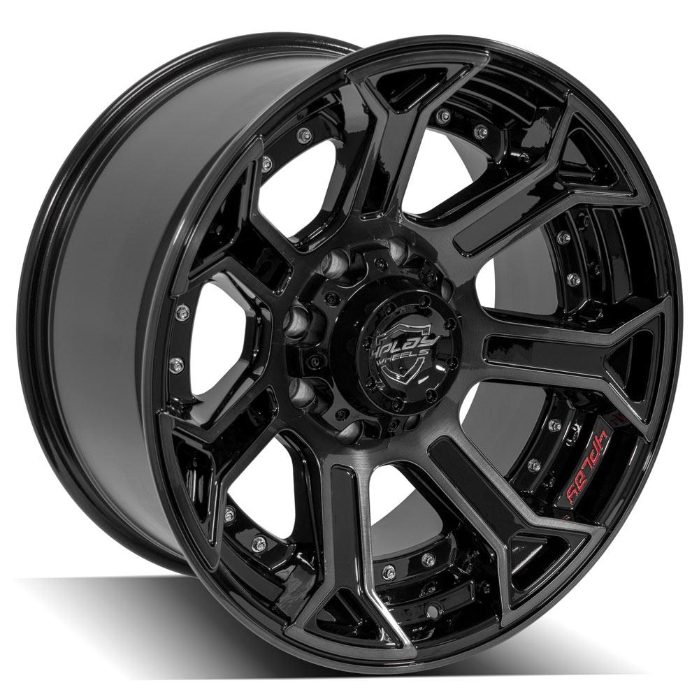 4PLAY Wheel for Chevy-GMC 4P70 Brushed Black Rim