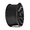 4P80R 20x9 Gloss Black w/ Brushed Face & Tinted Clear WHEELS