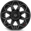4P80R 20x10 Gloss Black w/ Brushed Face & Tinted Clear WHEELS