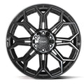 4P83 22x9 Gloss Black w/ Brushed Face & Tinted Clear WHEELS