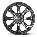 4P83 24x10 Gloss Black w/ Brushed Face & Tinted Clear WHEELS