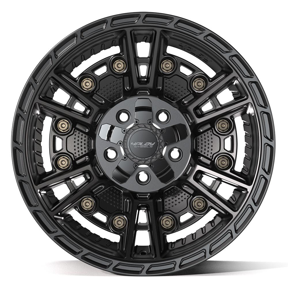 4PS01 17x9 Satin Black  WHEELS