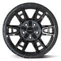 4PS20 17x9 Satin Black  WHEELS