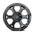 4PS26 18x8 Gloss Black w/ Brushed Face & Tinted Clear WHEELS