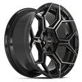 4PS26 20x9 Gloss Black w/ Brushed Face & Tinted Clear WHEELS