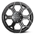 4PS26 20x9 Gloss Black w/ Brushed Face & Tinted Clear WHEELS