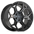 4PS26 20x9 Gloss Black w/ Brushed Face & Tinted Clear WHEELS