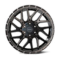 4PS28 18x8 Gloss Black w/ Brushed Face & Tinted Clear WHEELS