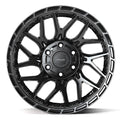 4PS28 18x9 Gloss Black w/ Brushed Face & Tinted Clear WHEELS