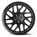 4PS28 20x9 Gloss Black w/ Brushed Face & Tinted Clear WHEELS