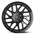 4PS28 20x9 Gloss Black w/ Brushed Face & Tinted Clear WHEELS