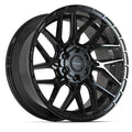 4PS28 20x9 Gloss Black w/ Brushed Face & Tinted Clear WHEELS