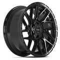 4PS28 20x9 Gloss Black w/ Brushed Face & Tinted Clear WHEELS