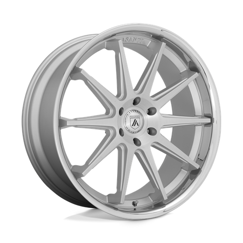 Asanti Black - ABL29 24X10 6X5.5 BRSH SLV CHR LP 30MM
