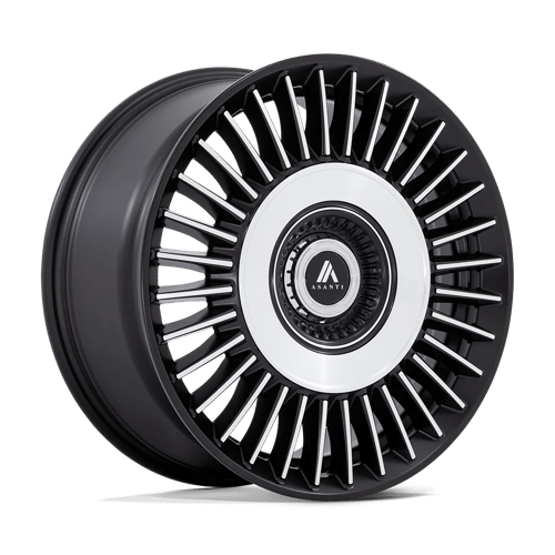 Asanti Black - TIARA 20X9 5X4.25/112 72 +45 SBLK MCH