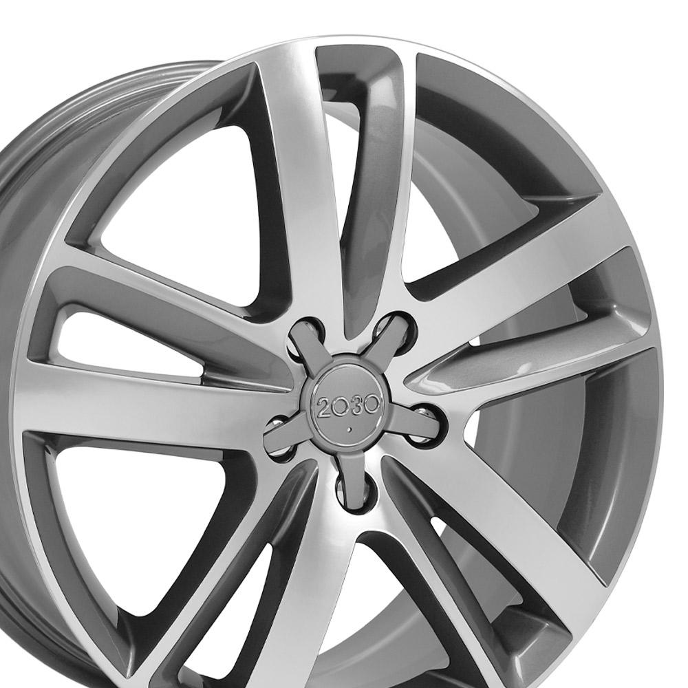 AU20 20x9 Gunmetal Machined WHEELS
