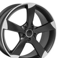 AU29 19x8.5 Satin Black Machined WHEELS